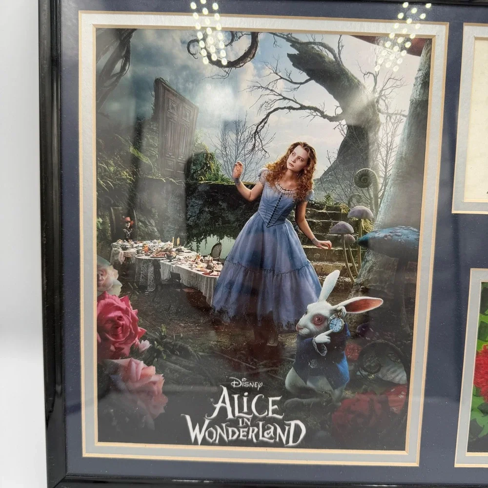 Alice in Wonderland 2010 Framed Movie Display Poster Johnny Depp Disney